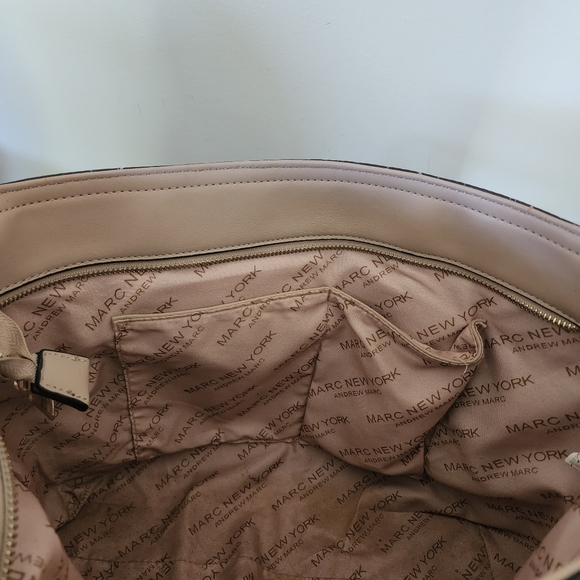 Marc New York Andrew Marc Tan and Beige Tote With Adjustable Straps - Picture 7 of 14